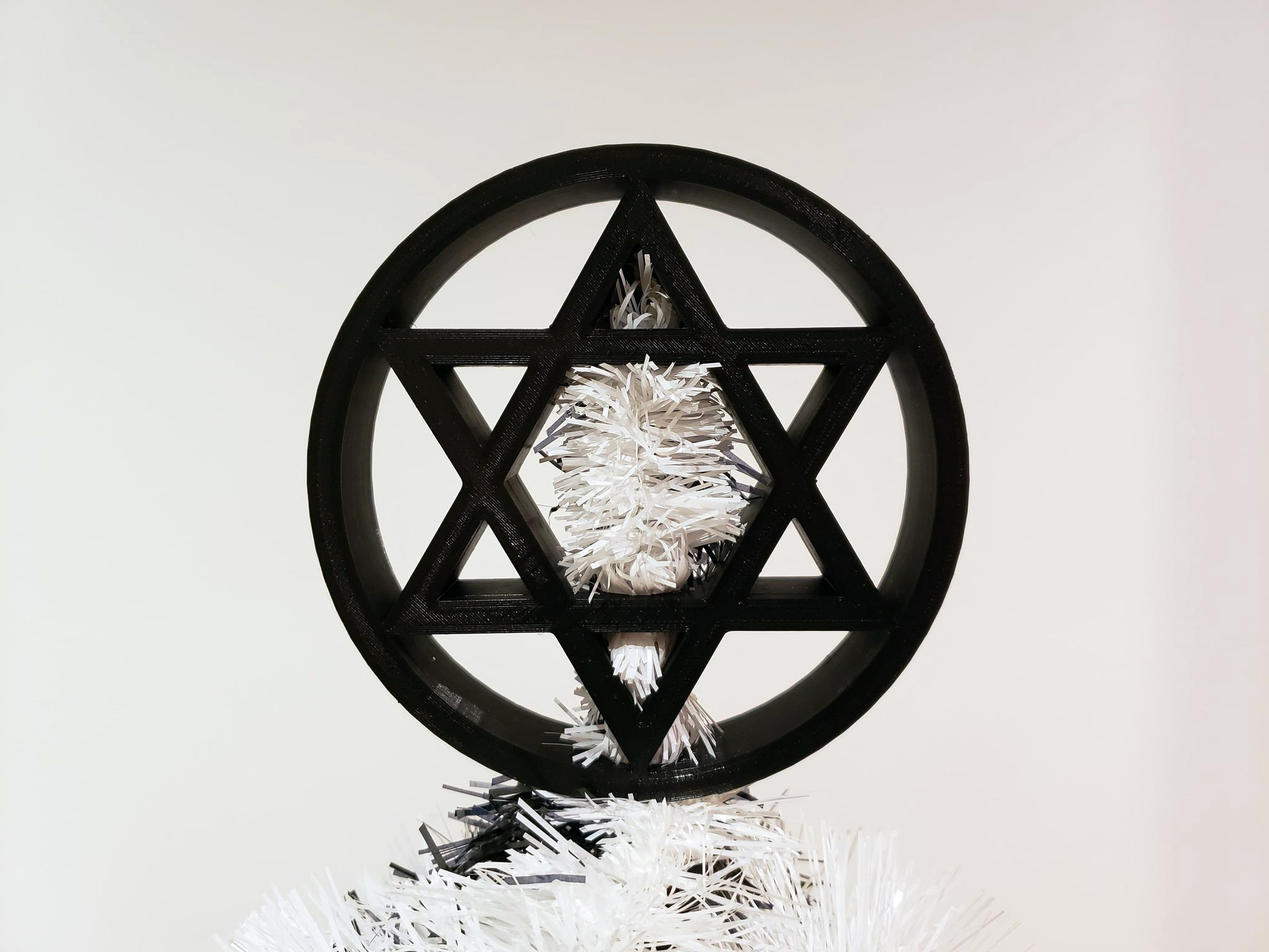 Star of David Tree Topper Gothic Holiday Jewish Chanukah Star