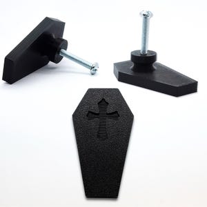 Coffin Cabinet Knobs • Gothic Home Hardware Decor • 3D Printed