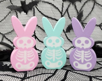 The Cursed Creeps - Pastel Easter Skeletons • Easterween Decor • 3D Printed