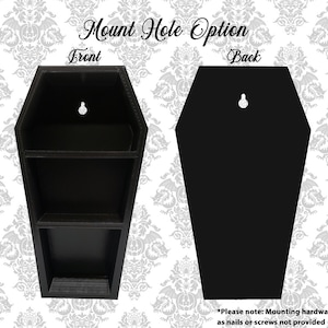 Classic Coffin Shelf 10 inch Tall Gothic Home Decor 3D Printed image 8