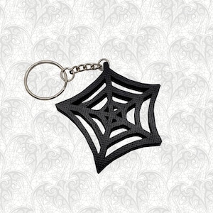 Spiderweb Schlüsselanhänger • Gothic Accessoire • 3D Gedruckt