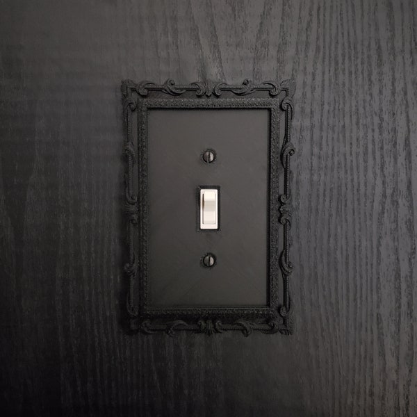 Victorian Frame Switch Plate Cover • Gothic Home Hardware • 3D Printed #4