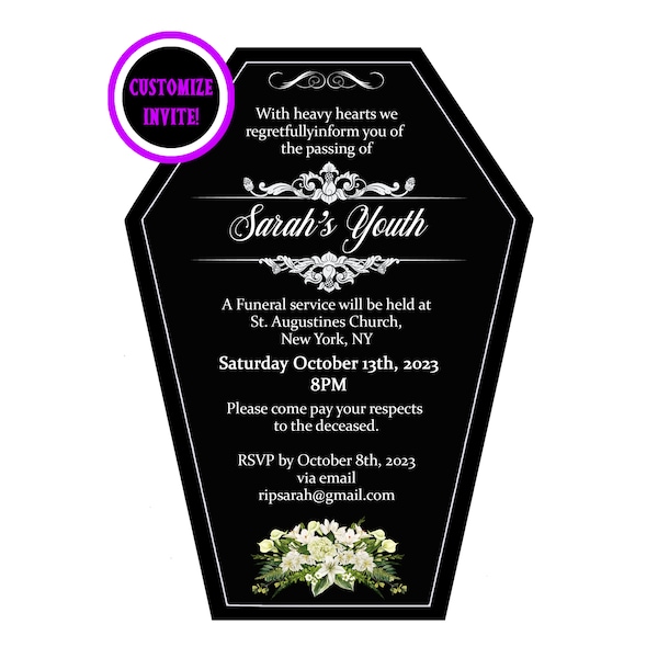 Funeral for My Youth Etsy