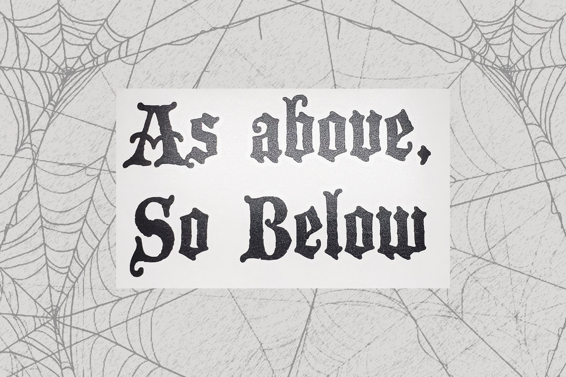 As above so below sticker