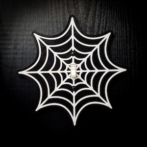 Spider Web Switch Plate Cover • Gothic Home Hardware • 3D Printed