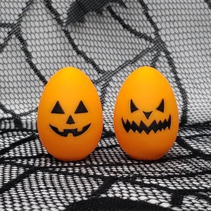 Mini uova di Jack-O-Lantern • Accessorio per Pasqua • Stampato in 3D