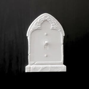 Tombstone Switch Plate Cover • Gothic Home Hardware • 3D Printed