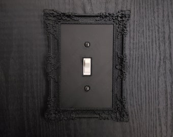 Couvercle de plaque d'interrupteur à cadre victorien • Gothic Home Hardware • Imprimé en 3D #3
