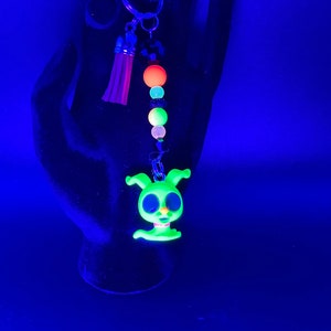 Zero black light keychain