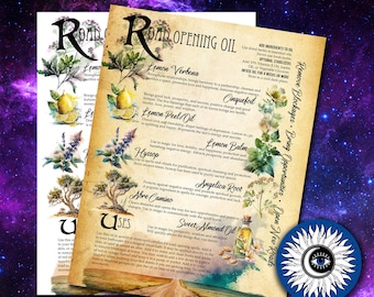Road Opening Oil - Book of Shadows Page (Digital Printable)