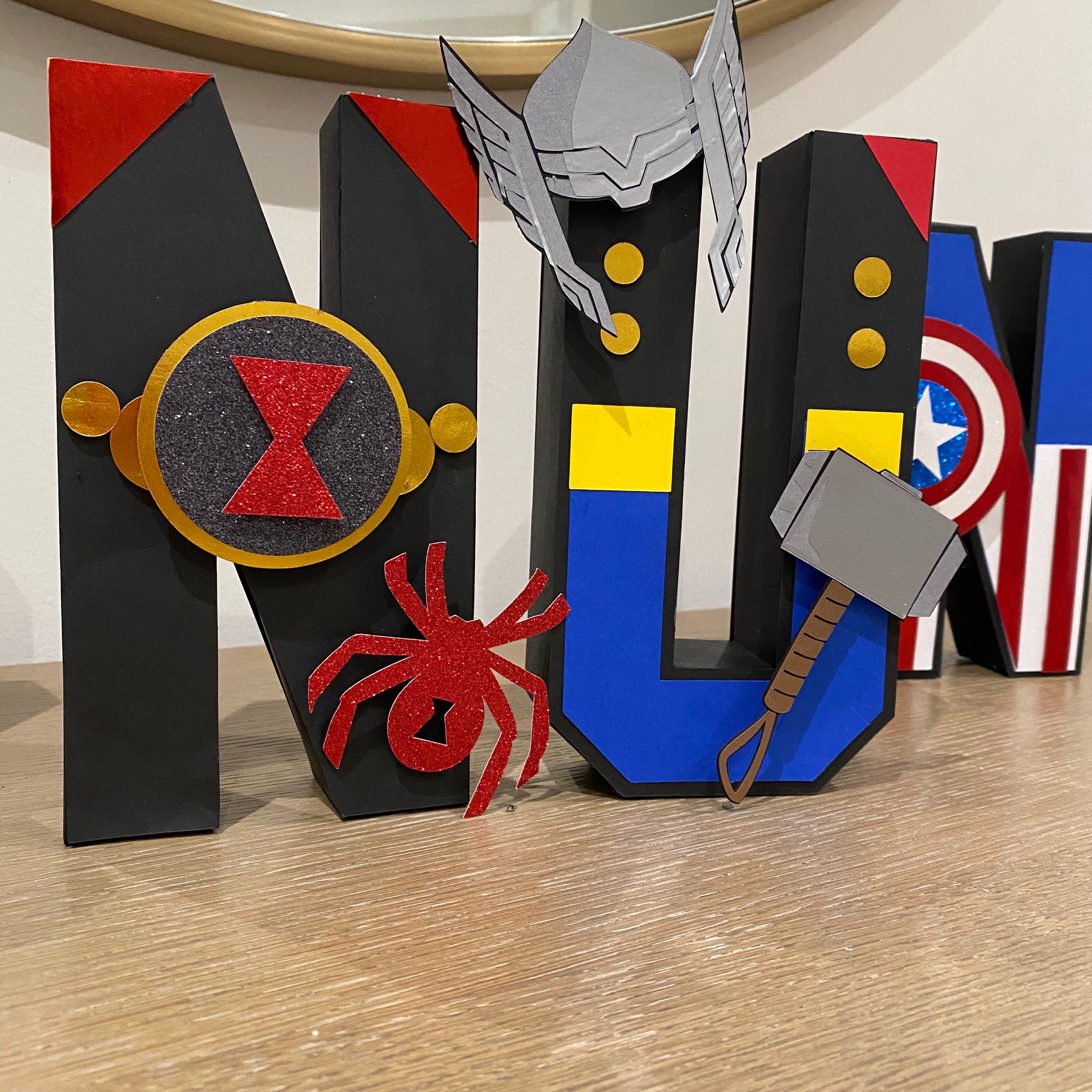 Custom Avengers 3D Letters Avengers Letters Superhero Etsy UK