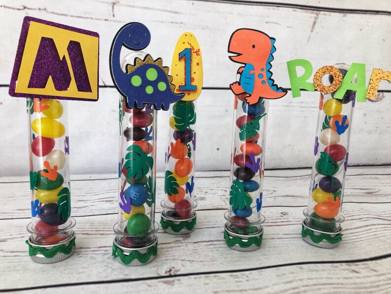 Dinosaur Candy Tubesdinosaur Party Favor Candy Tubes Etsy