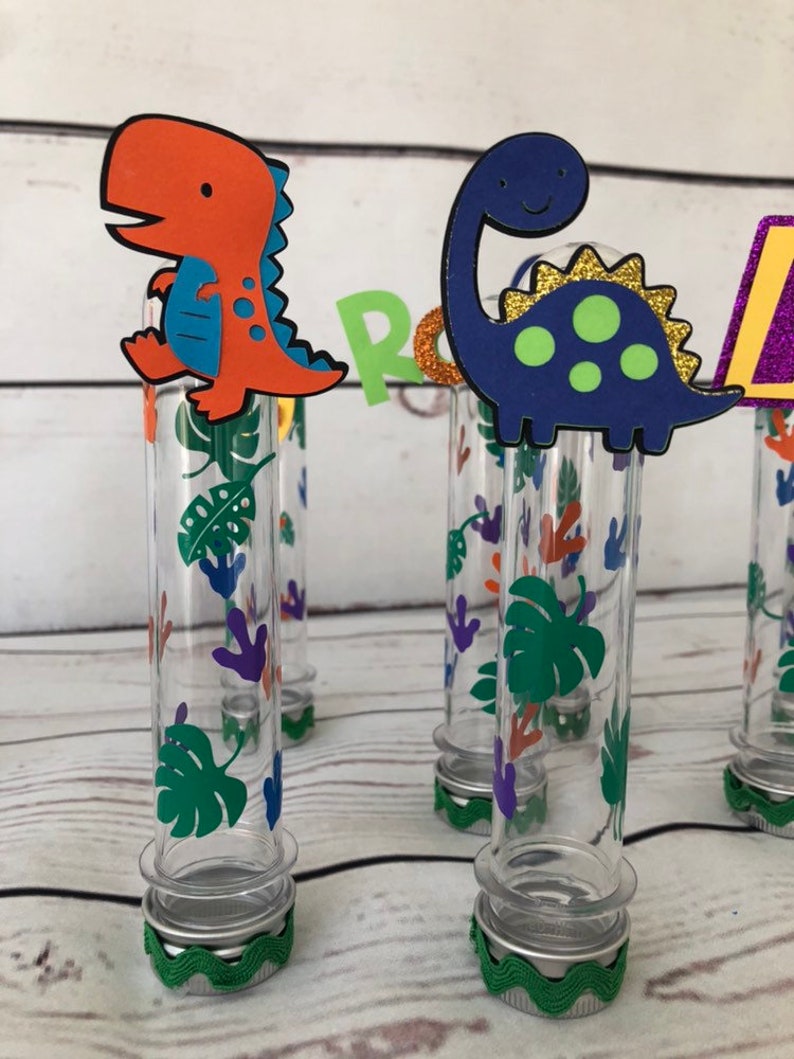 Dinosaur Candy Tubesdinosaur Party Favor Candy Tubes Etsy