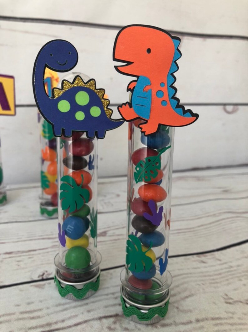 Dinosaur Candy Tubesdinosaur Party Favor Candy Tubes Etsy