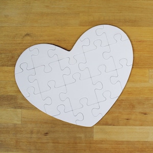 Heart Shaped Sublimation Jigsaw Puzzle – Blank Sublimation Mugs