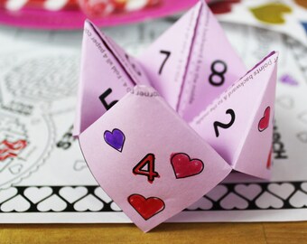 Valentine’s Day Fortune Teller with Jokes Downloadable Activity