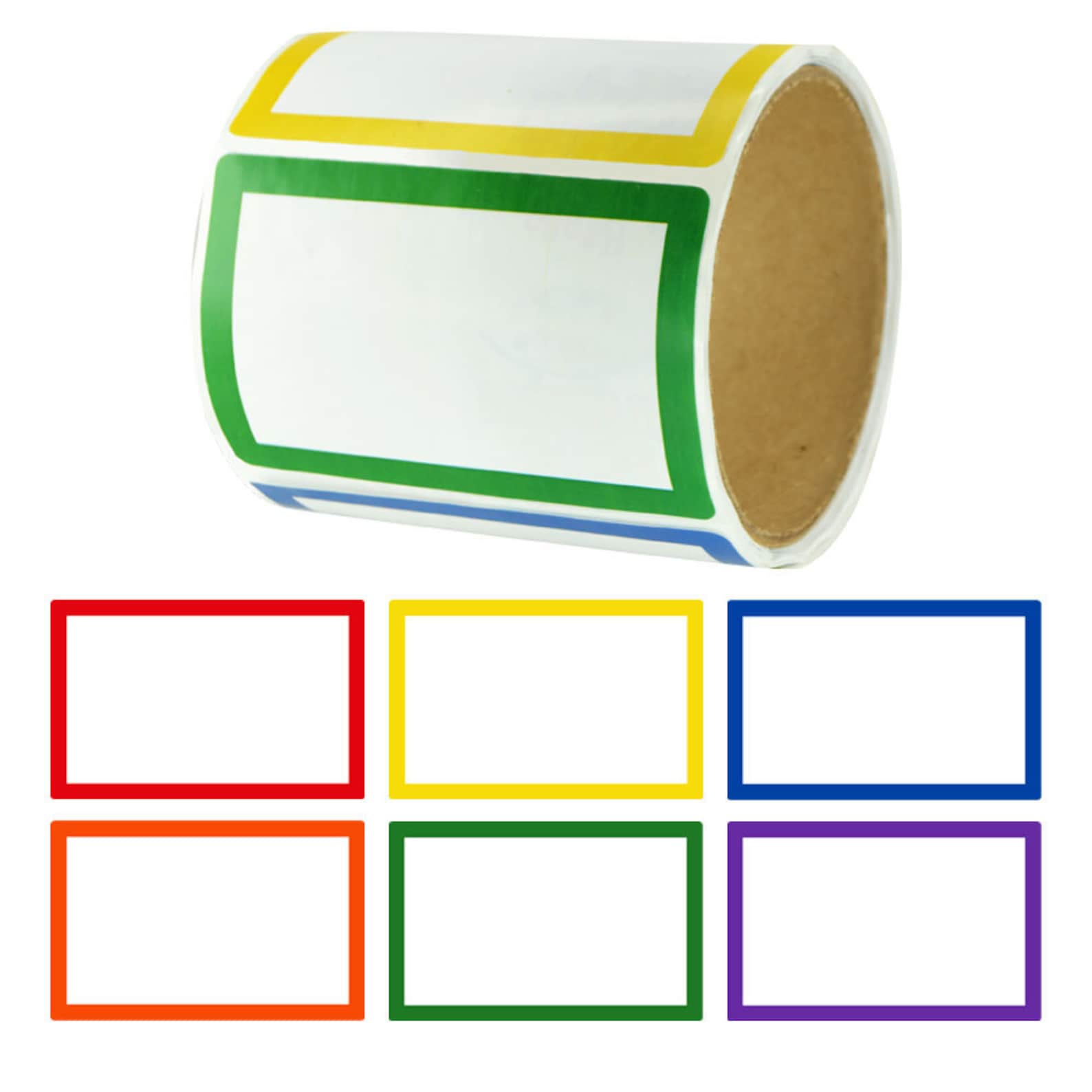 Self-adhesive Plain Label Sticker Name Tags, Roll of 200 - Etsy