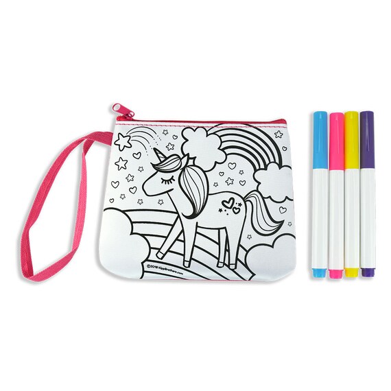 Unicorn Pencil Case Large Capacity For Girls Assorted Design