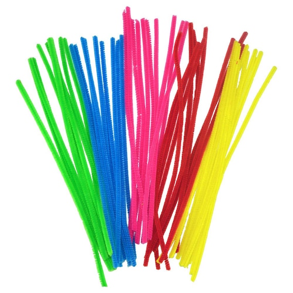 Colorful Chenille Stem Pipe Cleaners for DIY and Crafts - Pack of 300