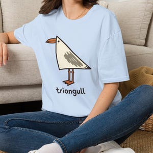 Triangull Bird T-Shirt | Cute Geometric Seagull Illustration
