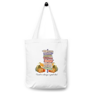 Travel Is Always A Good Idea - As Colour Cotton tote bag