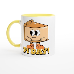 PERSONALISE - Pi Day - White 11oz Ceramic Mug with Colour Inside