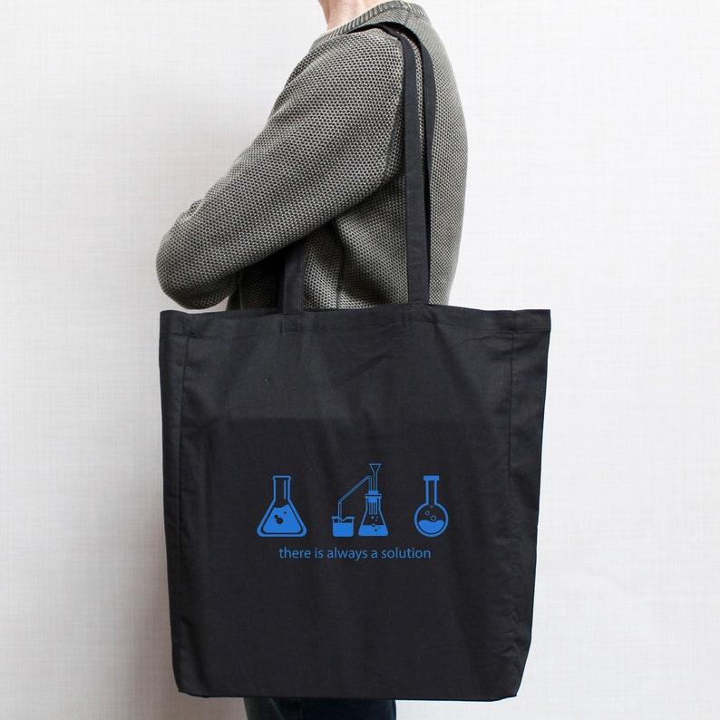 100/% Cotton Calico Tote Bag There Is Always A Solution