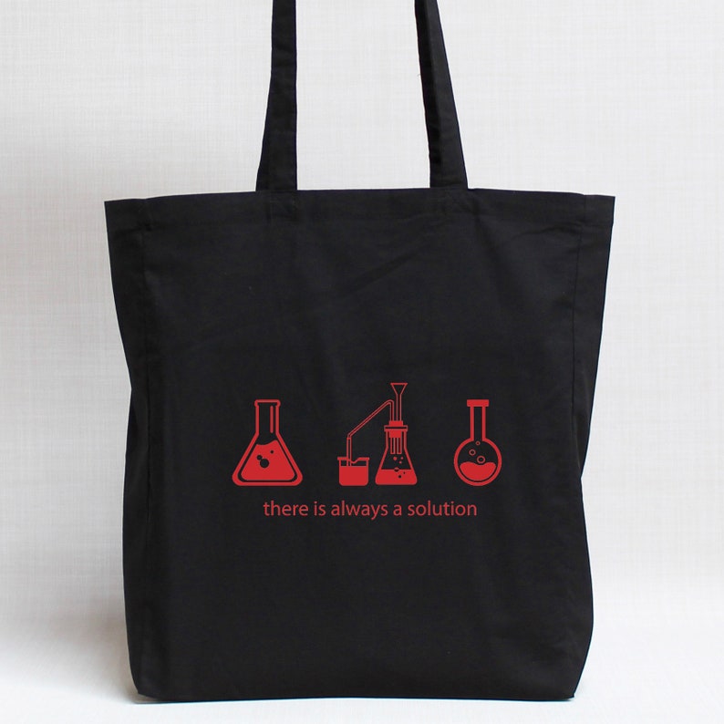 100/% Cotton Calico Tote Bag There Is Always A Solution