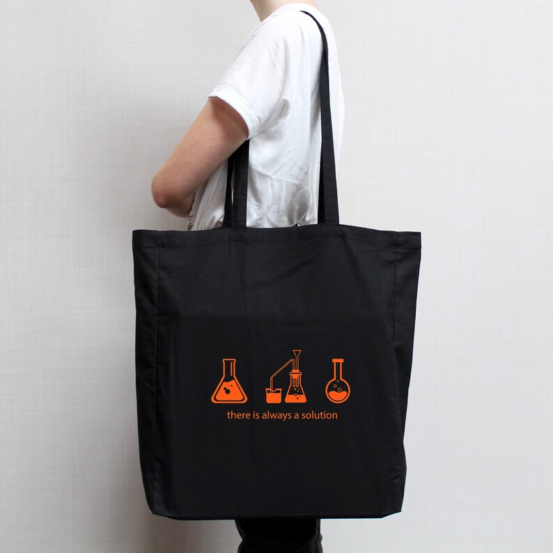 100/% Cotton Calico Tote Bag There Is Always A Solution