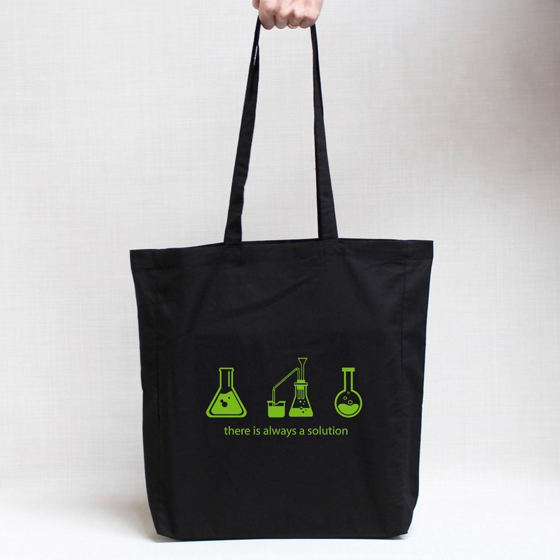 100/% Cotton Calico Tote Bag There Is Always A Solution
