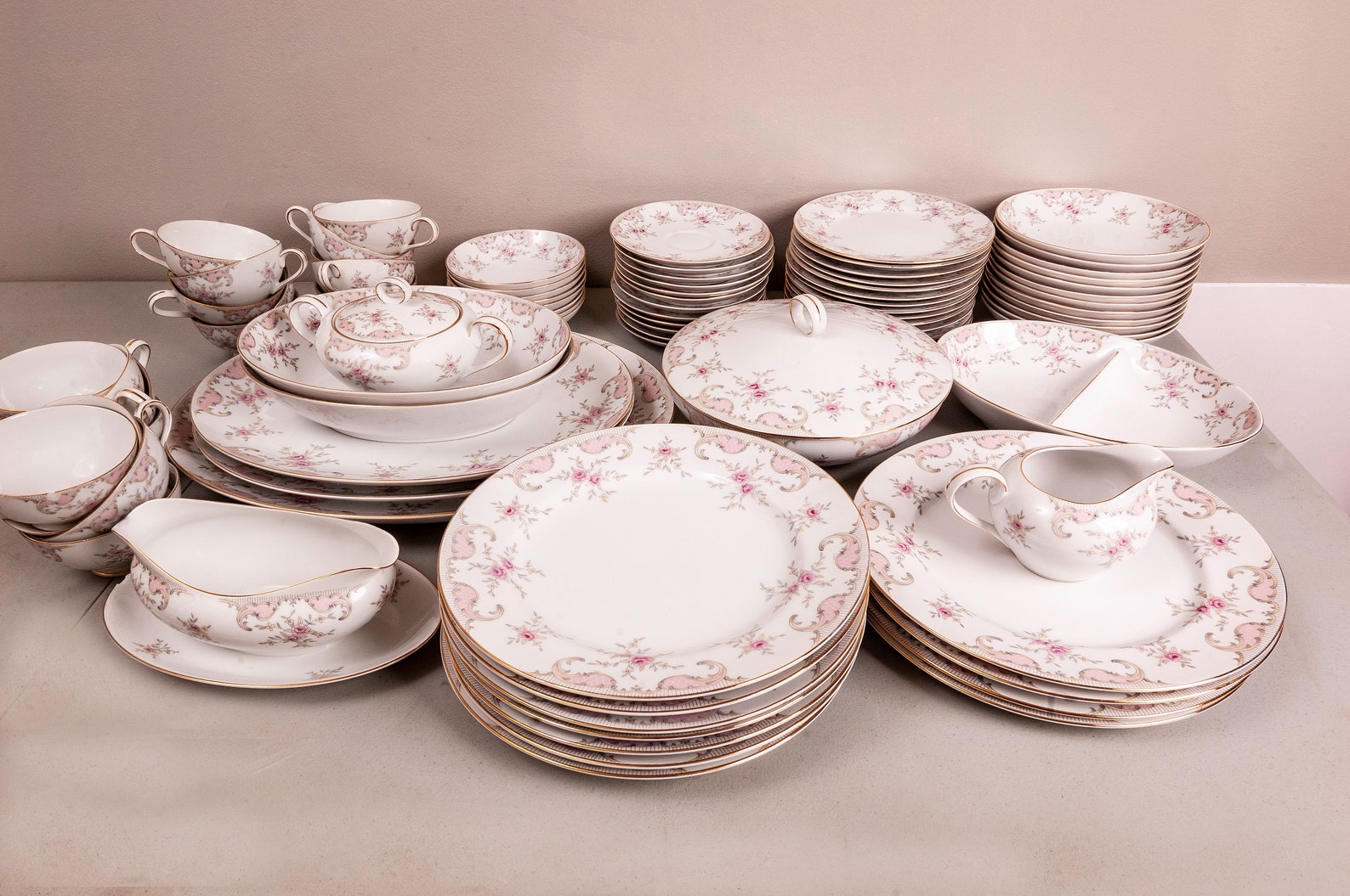 Vintage Harmony House China 83 Piece Set Pattern Etsy