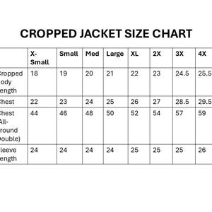 Black Graffiti Delta Sigma Theta Wool Crop Jacket image 6