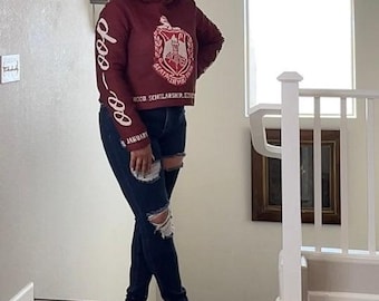 Crimson Delta Sigma Theta Tapestry Hoodie