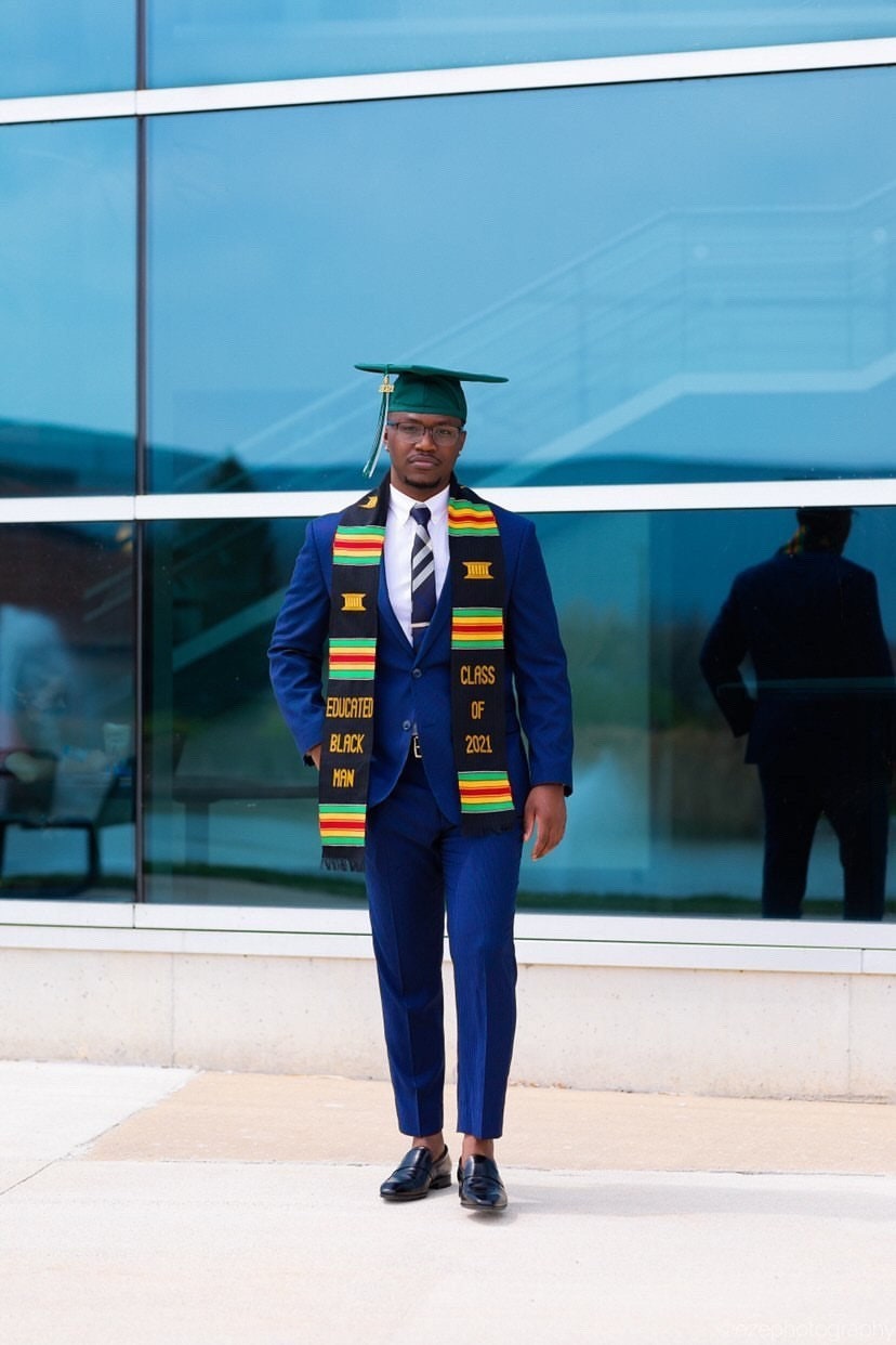 Educated Black Man Authentic Handwoven Kente Cloth Stole Class of 2026 Graduation Stole Black Grads With Grad Stole Garment Care Bag - Etsy Educated Black Man Authentic Handwoven Kente Cloth Stole Class of 2026 Graduation Stole Black Grads With Grad Stole Garment Care Bag - Etsy