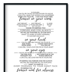 Forever And For Always - Shania Twain, Song lyrics, Digital download, 2003