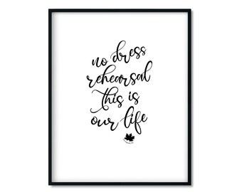 Tragically Hip Lyrics Print: Ahead by a Century (Digital Download)