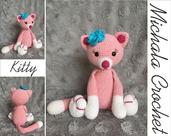 PATTERN crochet cat, amigurumi cat, pdf tutorial cat