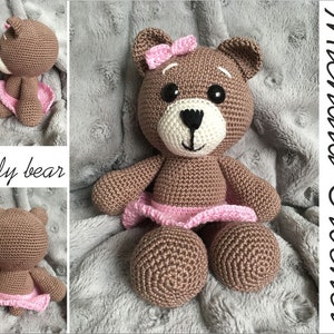 PATTERN Crochet Teddy bear, amigurumi bear, pdf tutorial bear