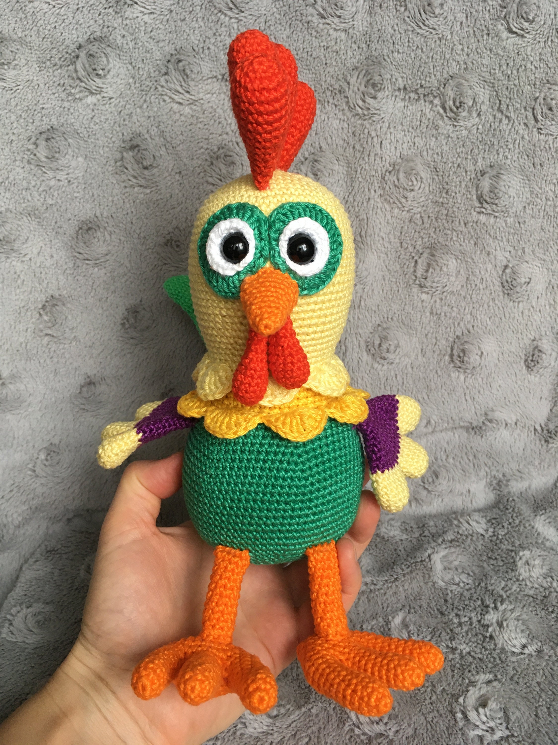 PATTERN Crochet Rooster amigurumi rooster pdf tutorial Etsy
