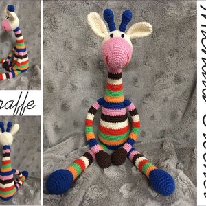 PATTERN crochet giraffe, amigurumi giraffe, pdf tutorial giraffe