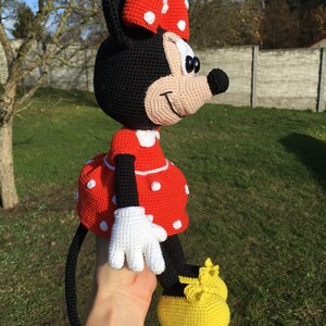 PATTERN crochet Minnie mouse, amigurumi Minnie mouse, pdf tutorial mouse image 5
