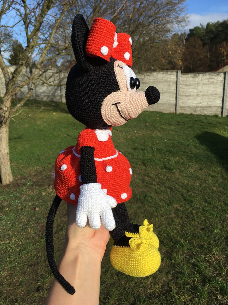 PATTERN crochet Minnie mouse, amigurumi Minnie mouse, pdf tutorial mouse image 5