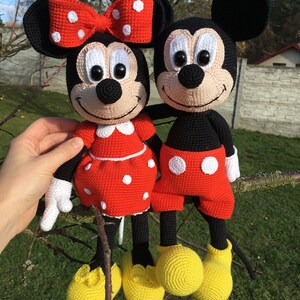 PATTERN crochet Minnie mouse, amigurumi Minnie mouse, pdf tutorial mouse image 6