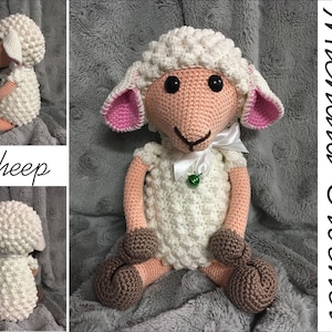 PATTERN crochet sheep, amigurumi sheep, pdf tutorial sheep