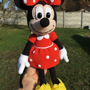 PATTERN crochet Minnie mouse, amigurumi Minnie mouse, pdf tutorial mouse image 2