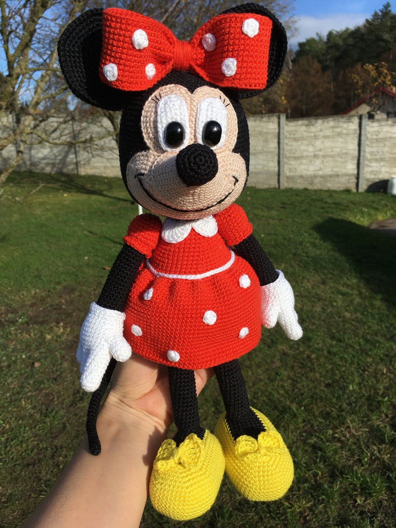 PATTERN crochet Minnie mouse, amigurumi Minnie mouse, pdf tutorial mouse image 2