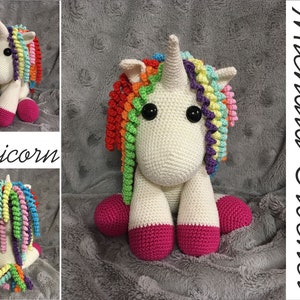 PATTERN crochet unicorn, amigurumi unicorn, pdf tutorial unicorn