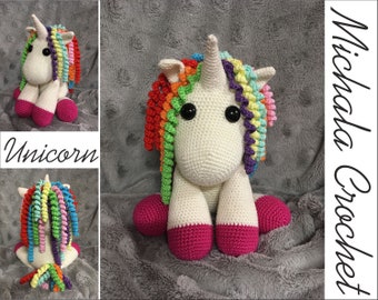 PATTERN crochet unicorn, amigurumi unicorn, pdf tutorial unicorn