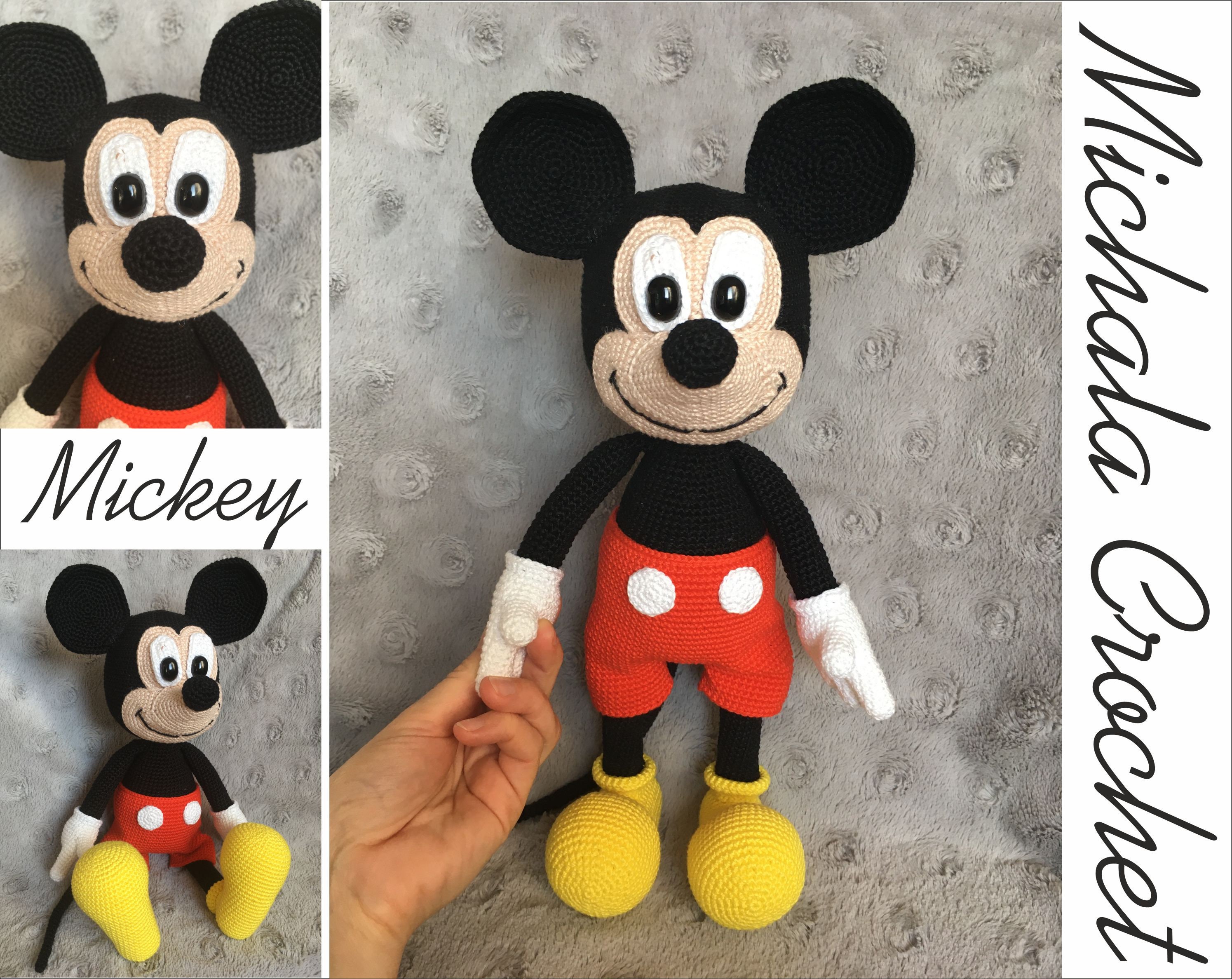 PATTERN Crochet Mickey Mouse Amigurumi Mickey Mouse Pdf Etsy