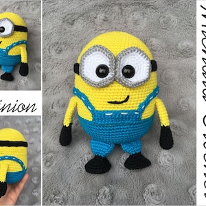 PATRON crochet minion, amigurumi minion, minion tutoriel pdf